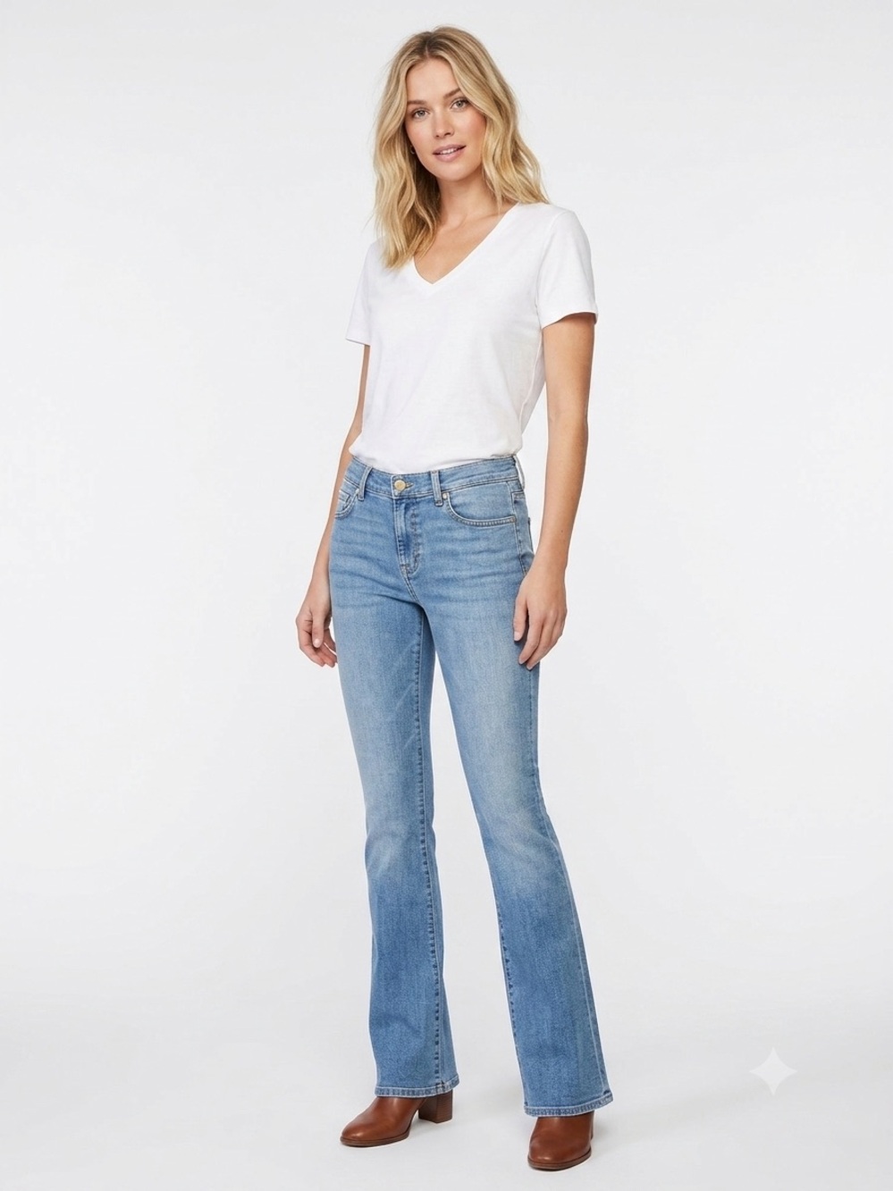 NWT 7 For All Mankind Tailorless Bootcut Jeans Vapor 29 x 31 No Hemming Needed!